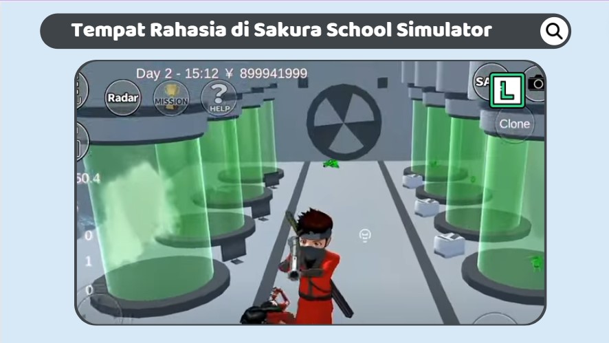 Tempat Rahasia di Sakura School Simulator Rumah Alien