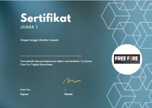 mentahan sertifikat FF Informational